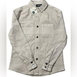 SER.O.YA Alex Shirt Unisex Jeans Jacket Size XS in Fawn NWT